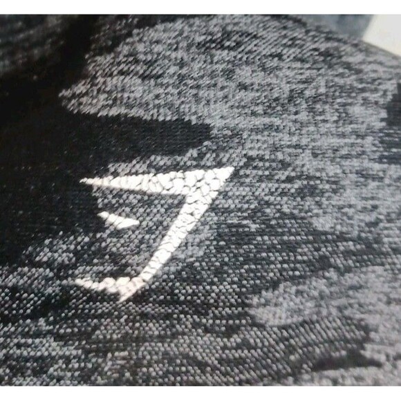 Gymshark Adapt Camo Seamless Leggings Small Black Asphalt Gray Activewear - Picture 4 of 8